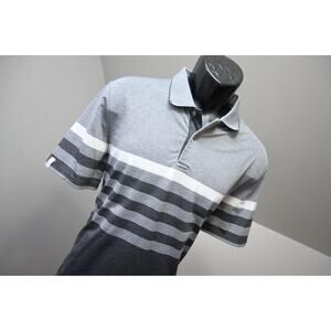RLX Ralph Lauren Golf Polo Striped Dry Fitting Golf Shirt Mens Size Large